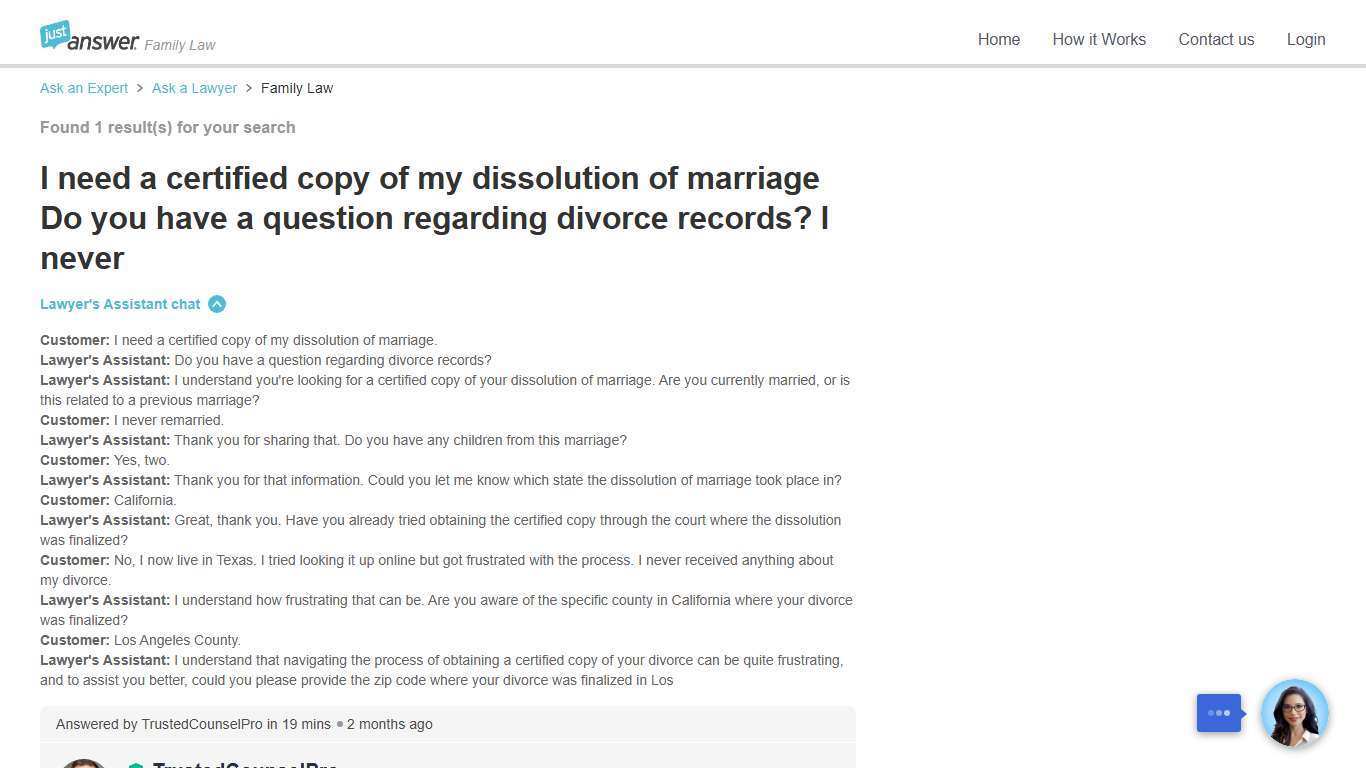 How to Obtain a Certified Copy of Divorce Records - FAQ