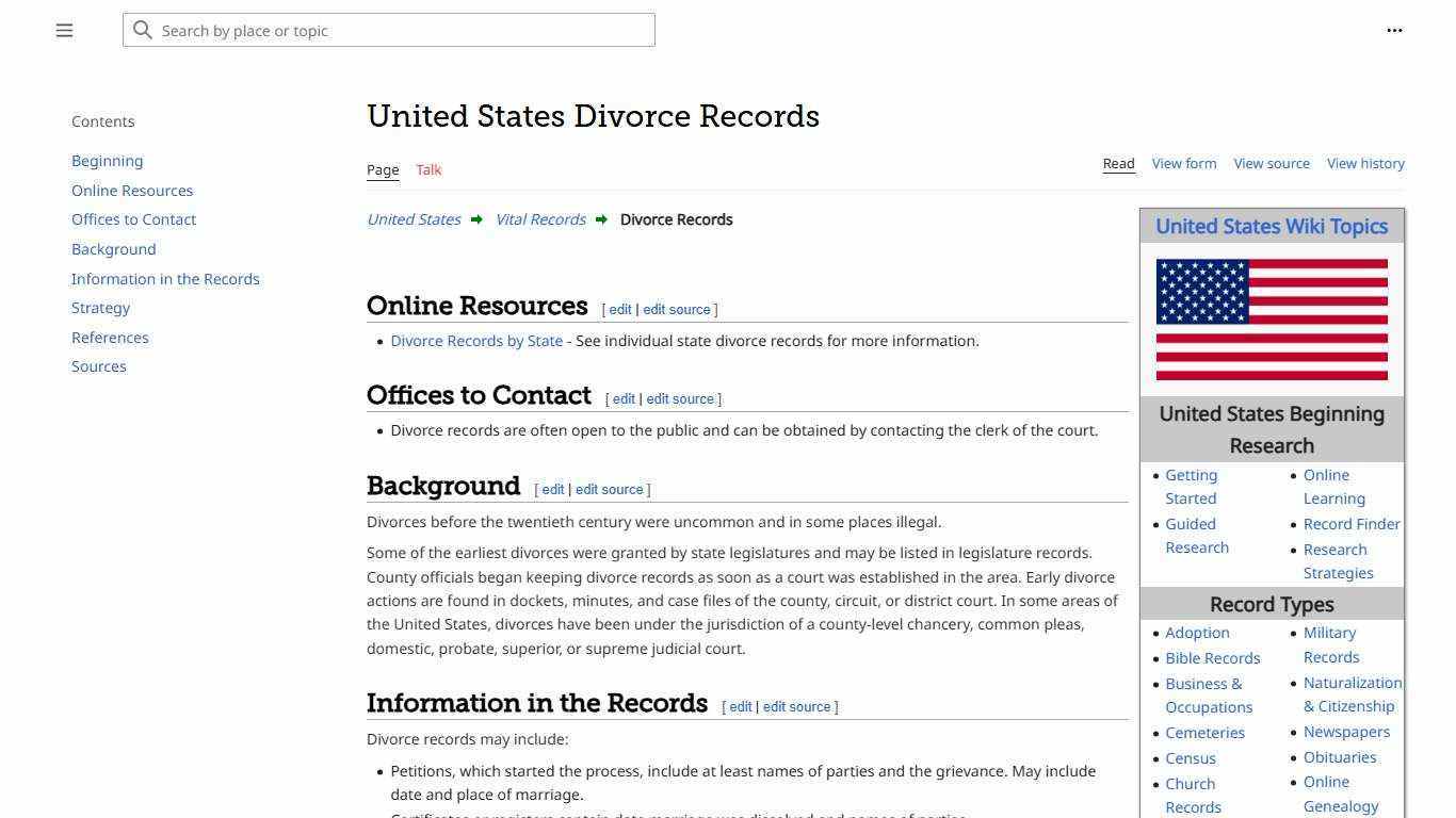 United States Divorce Records • FamilySearch