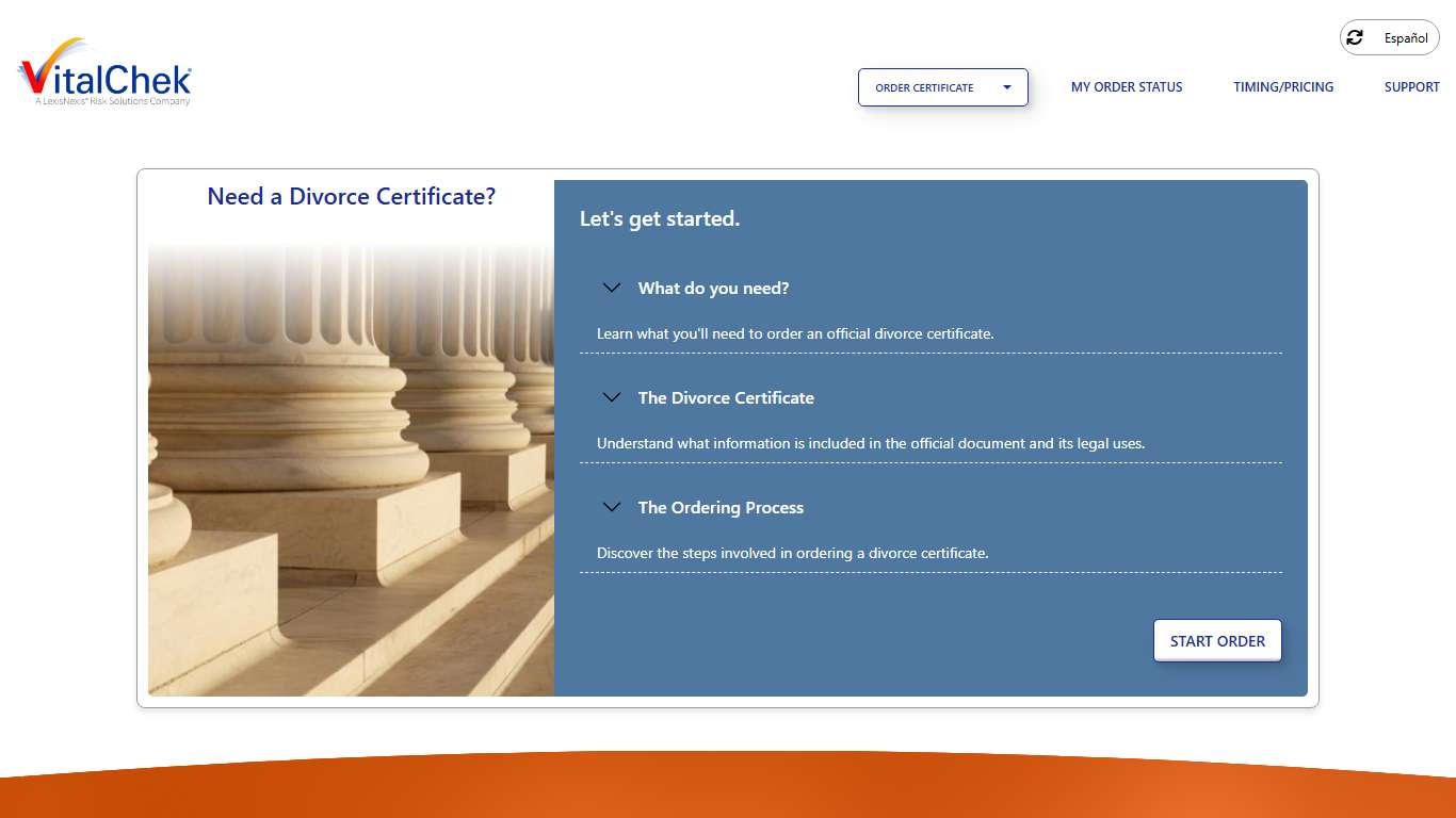 Order Divorce Records Online | VitalChek